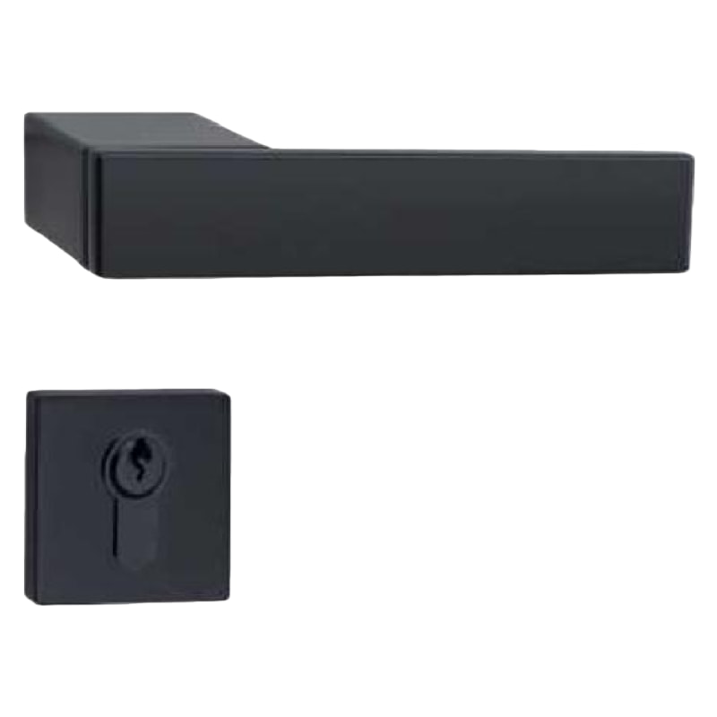 QX08现代简约门锁哑黑