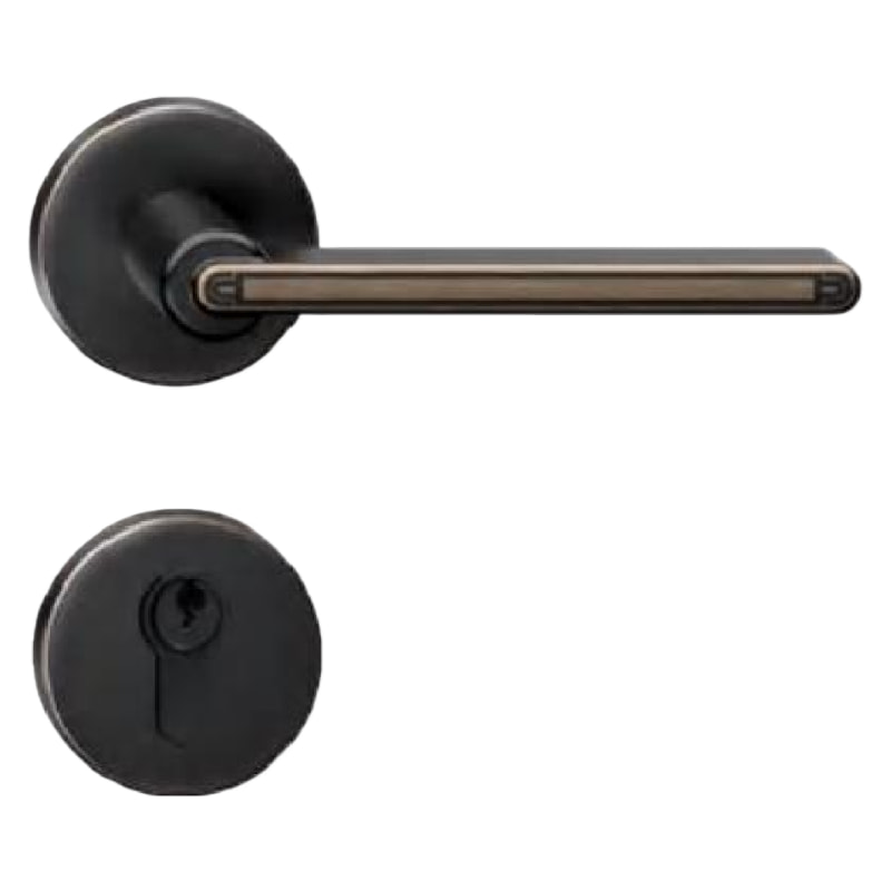 C3新中式门锁黑古铜