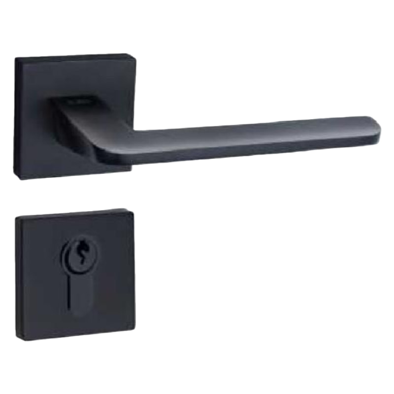 QX11现代简约门锁哑黑