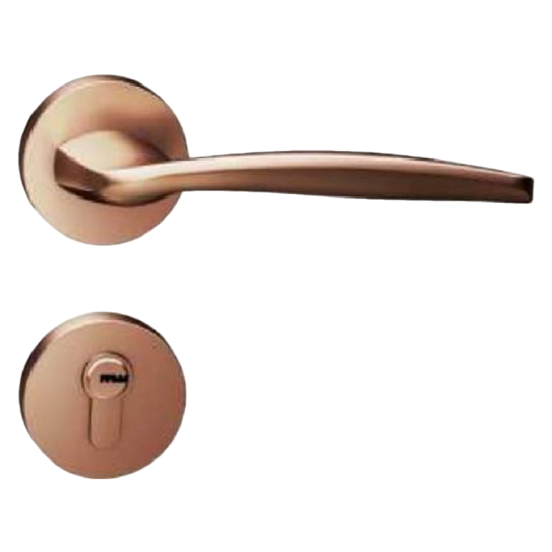 QX04现代简约门锁玫瑰哑金